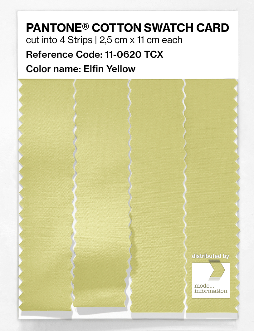 Artikelbild 3 des Artikels “PANTONE® COTTON SWATCH CARD 11-0620 TCX Elfin Yellow “