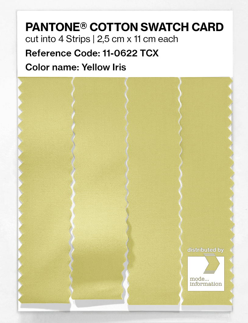 Product image 3 of the product “PANTONE® COTTON SWATCH CARD 11-0622 TCX Yellow Iris ”