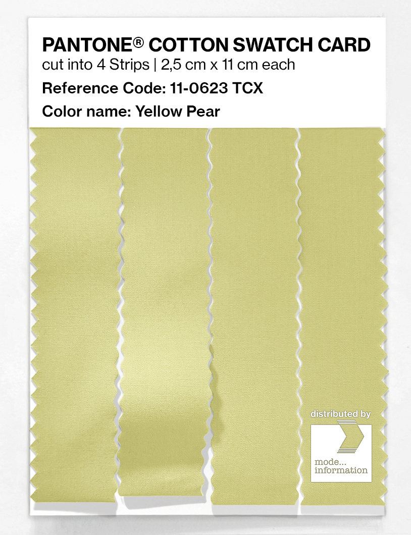 Artikelbild 3 des Artikels “PANTONE® COTTON SWATCH CARD 11-0623 TCX Yellow Pear “