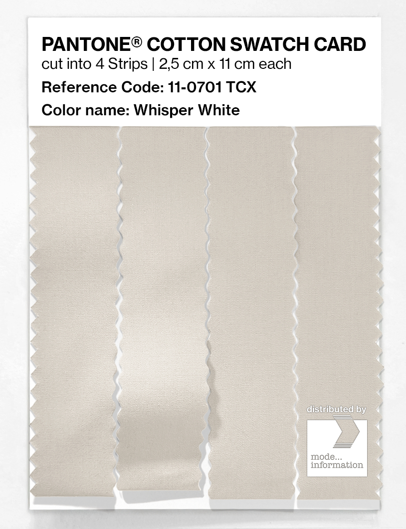 Artikelbild 3 des Artikels “PANTONE® COTTON SWATCH CARD 11-0701 TCX Whisper White “