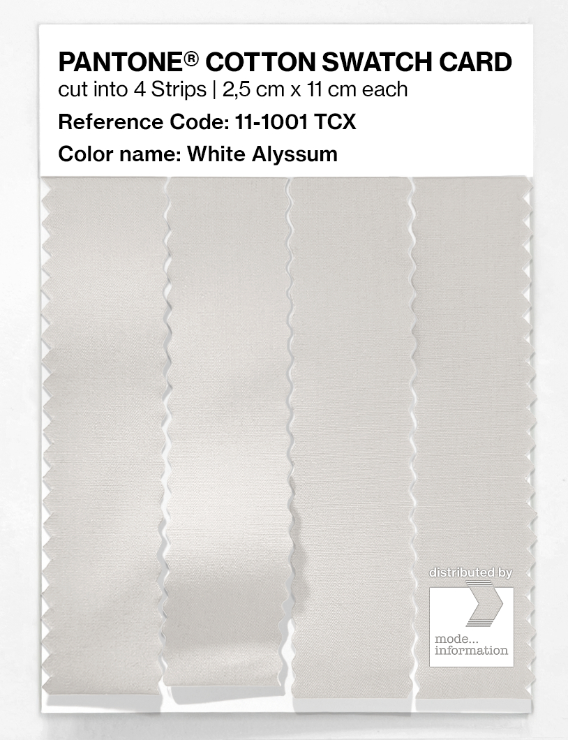 Artikelbild 3 des Artikels “PANTONE® COTTON SWATCH CARD 11-1001 TCX White Alyssum “