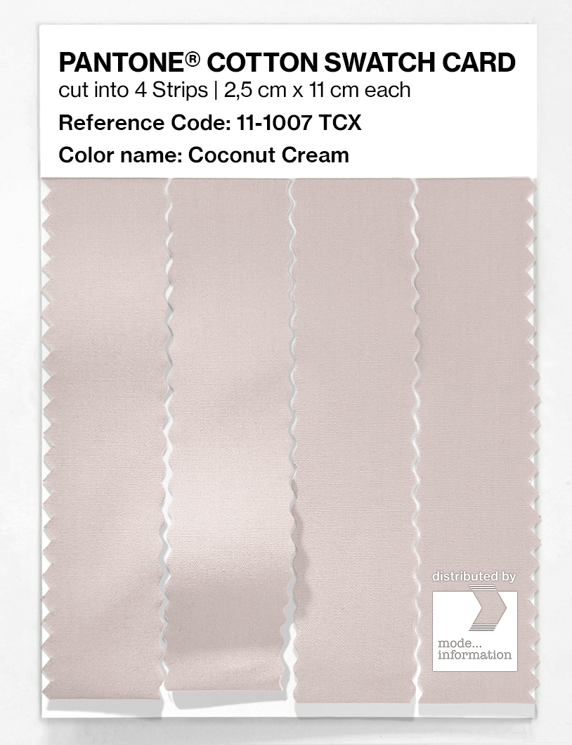 Artikelbild 3 des Artikels “PANTONE® COTTON SWATCH CARD 11-1007 TCX Coconut Cream “