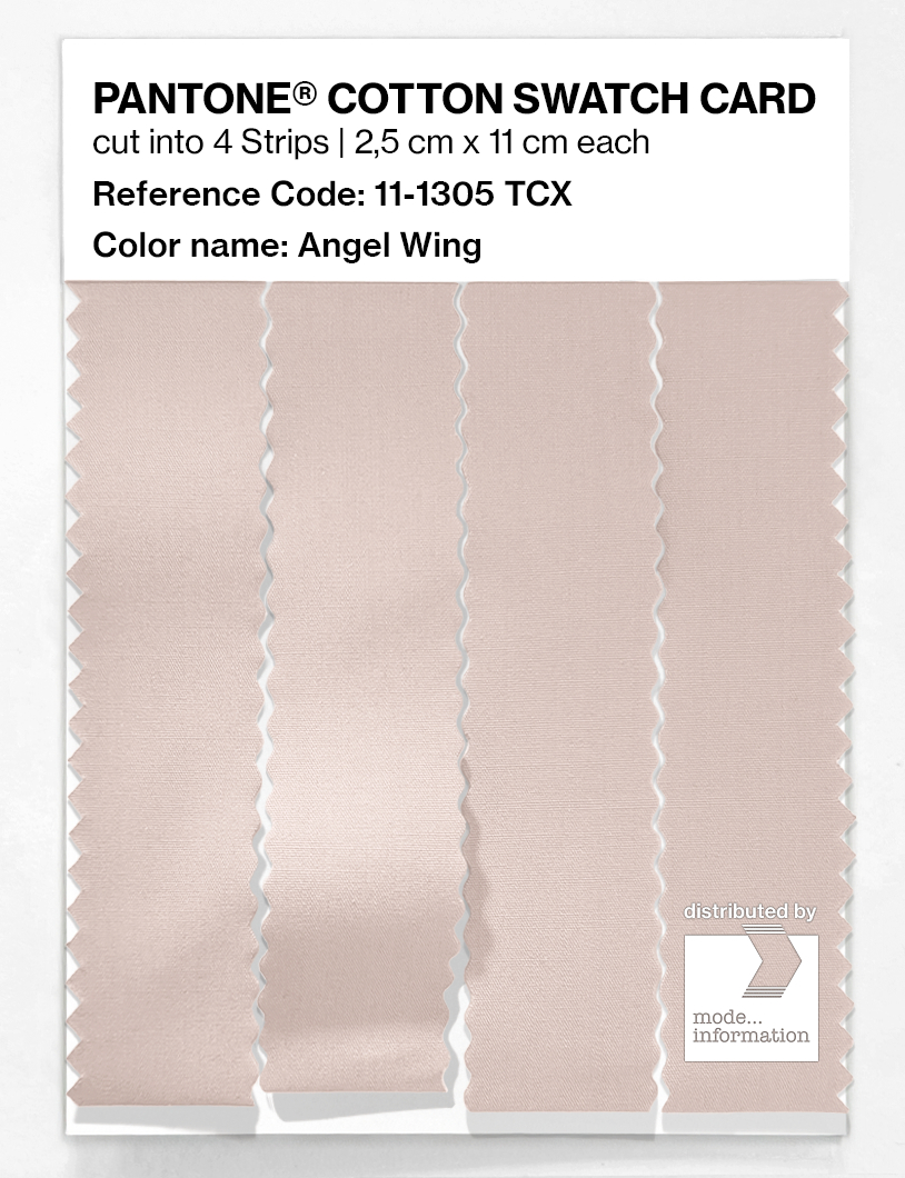 Product image 3 of the product “PANTONE® COTTON SWATCH CARD 11-1305 TCX Angel Wing ”