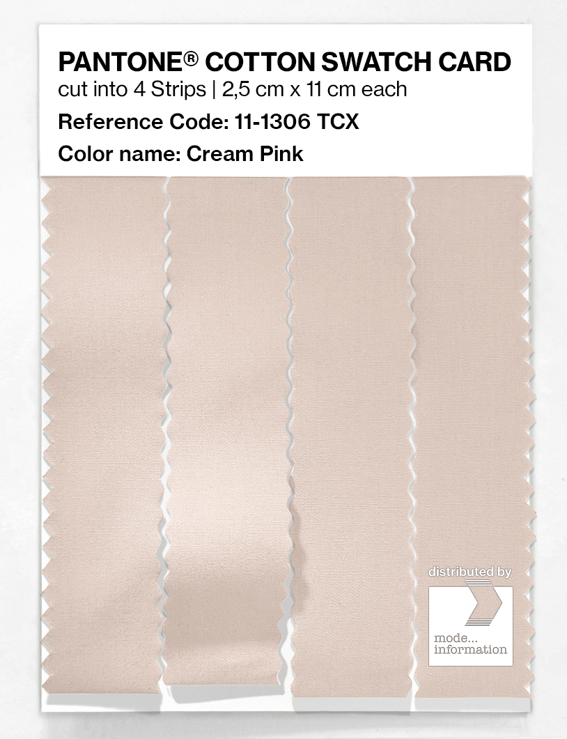 Product image 3 of the product “PANTONE® COTTON SWATCH CARD 11-1306 TCX Cream Pink ”