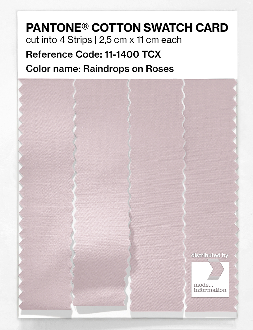 Artikelbild 3 des Artikels “PANTONE® COTTON SWATCH CARD 11-1400 TCX Raindrops on Roses “