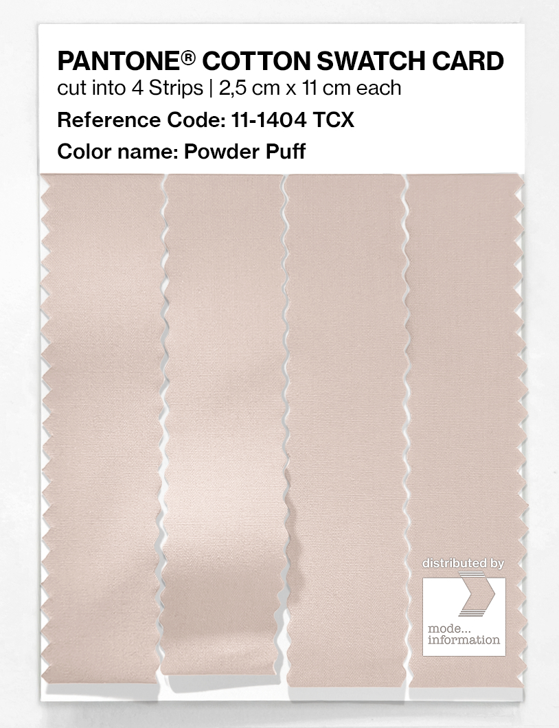 Product image 3 of the product “PANTONE® COTTON SWATCH CARD 11-1404 TCX Powder Puff ”