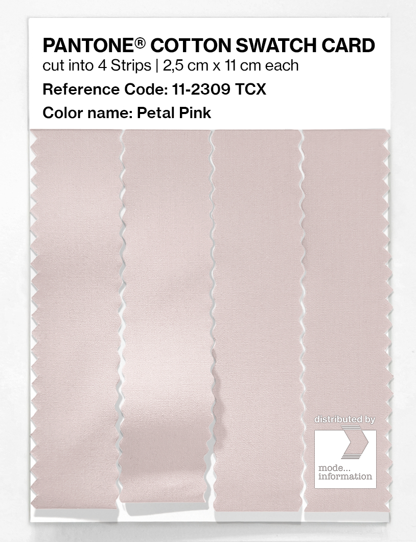 Product image 3 of the product “PANTONE® COTTON SWATCH CARD 11-2309 TCX Petal Pink ”