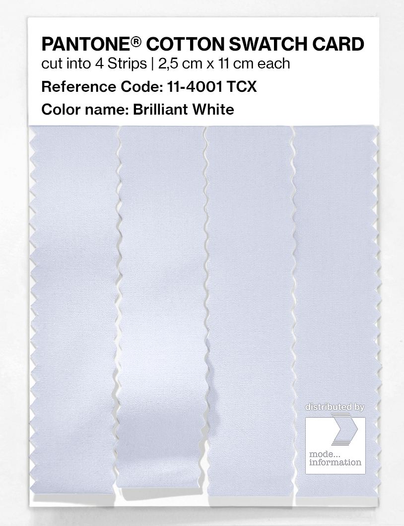 Artikelbild 3 des Artikels “PANTONE® COTTON SWATCH CARD 11-4001 TCX Brilliant White “