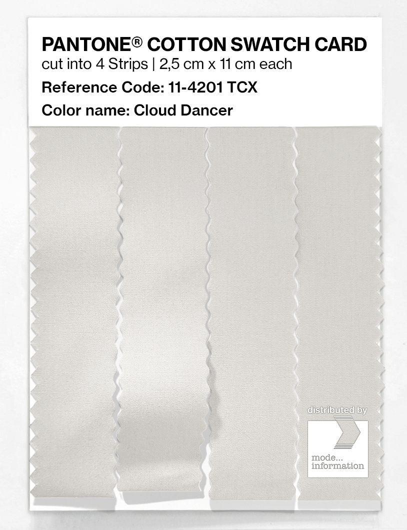 Artikelbild 3 des Artikels “PANTONE® COTTON SWATCH CARD 11-4201 TCX Cloud Dancer “