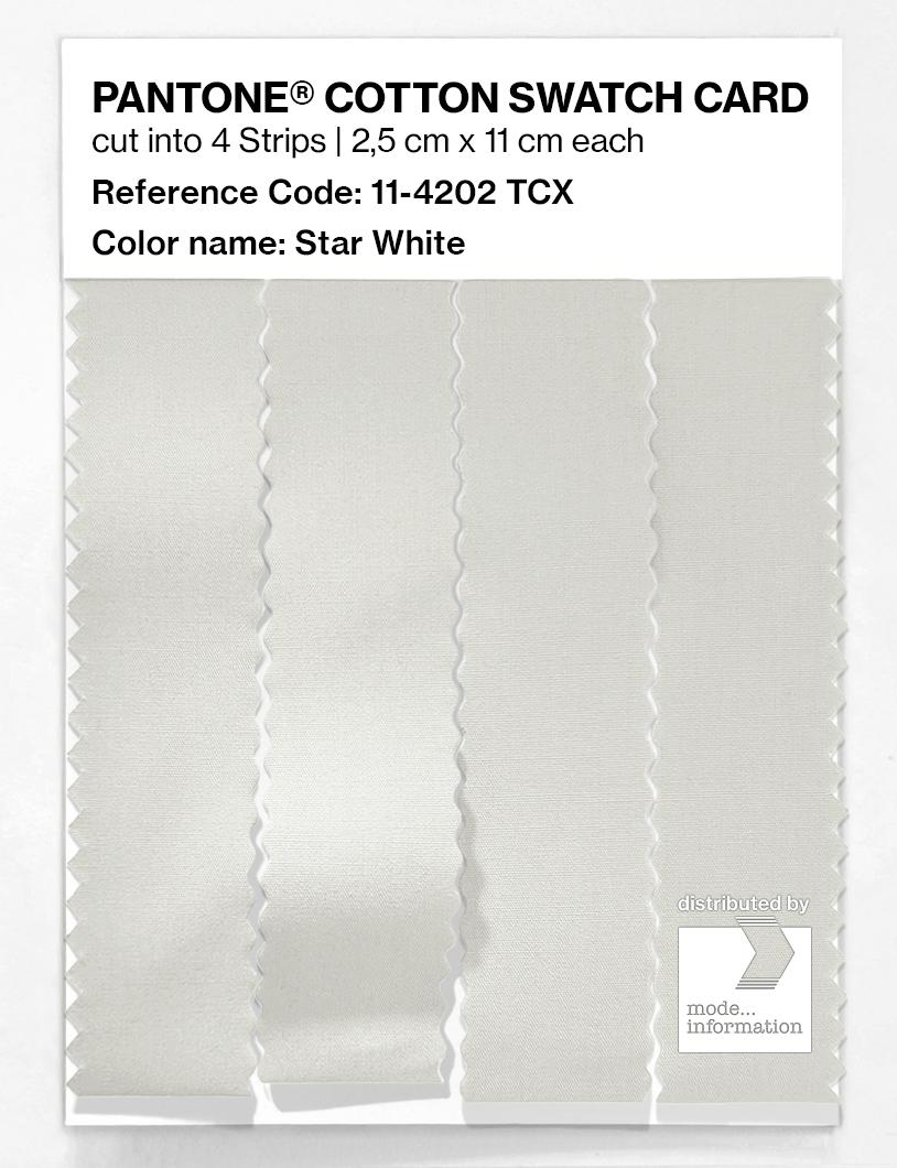 Artikelbild 3 des Artikels “PANTONE® COTTON SWATCH CARD 11-4202 TCX Star White “
