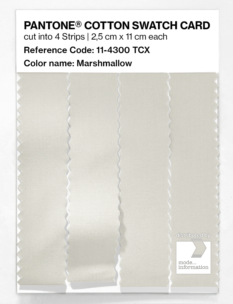 Artikelbild 3 des Artikels “PANTONE® COTTON SWATCH CARD 11-4300 TCX Marshmallow “