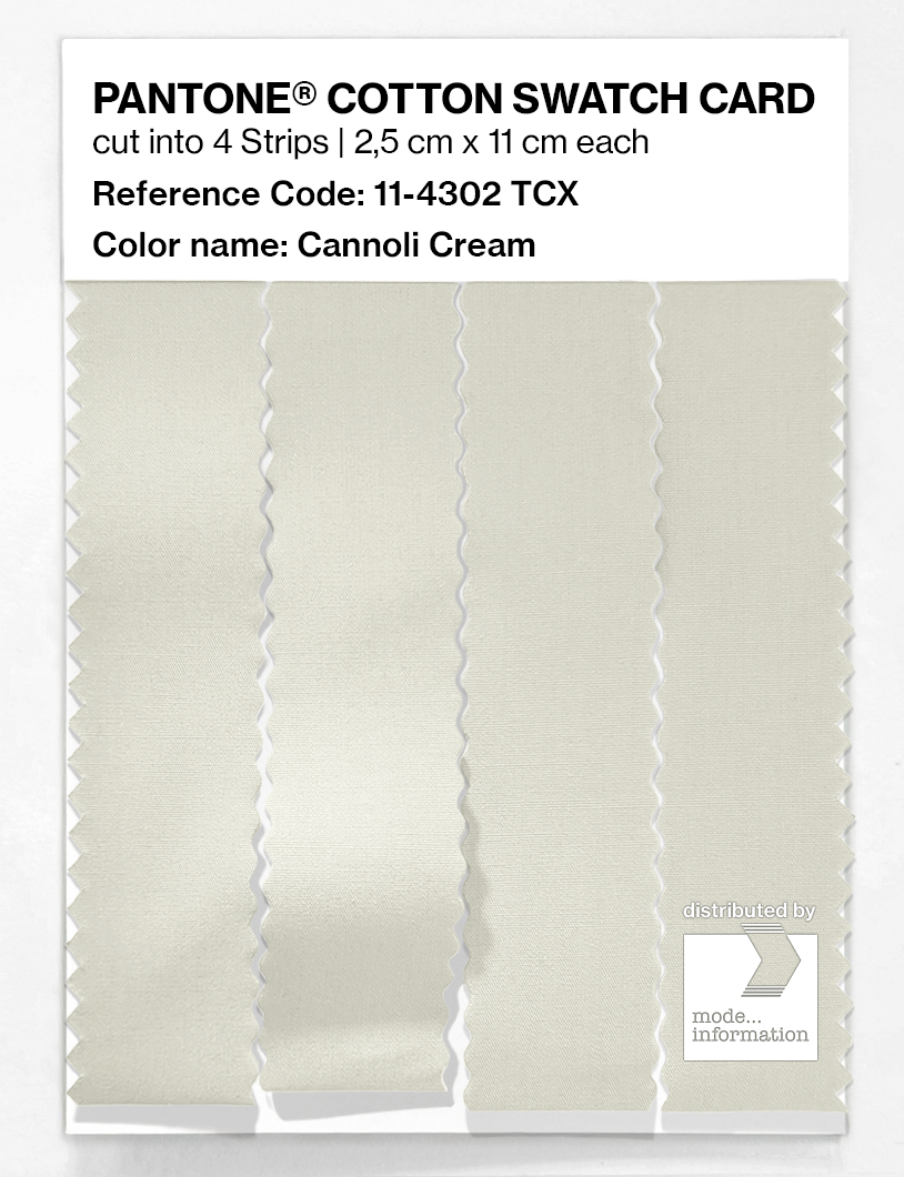 Artikelbild 3 des Artikels “PANTONE® COTTON SWATCH CARD 11-4302 TCX Cannoli Cream “