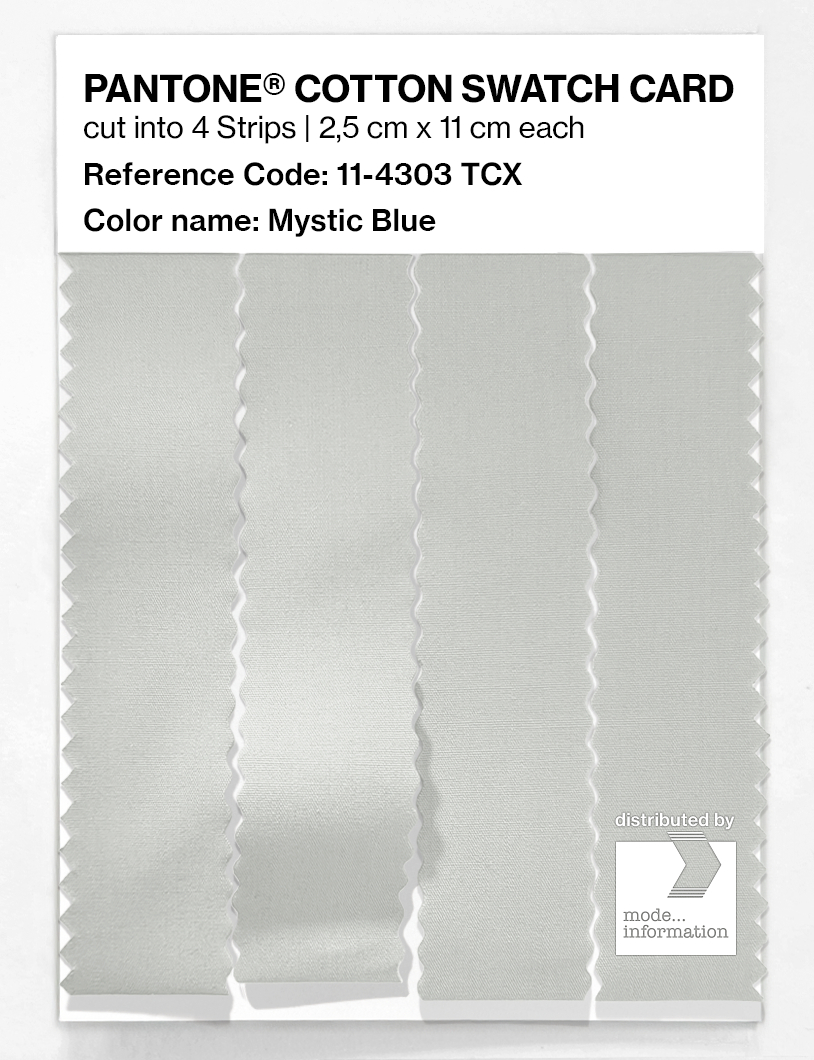 Product image 3 of the product “PANTONE® COTTON SWATCH CARD 11-4303 TCX Mystic Blue ”