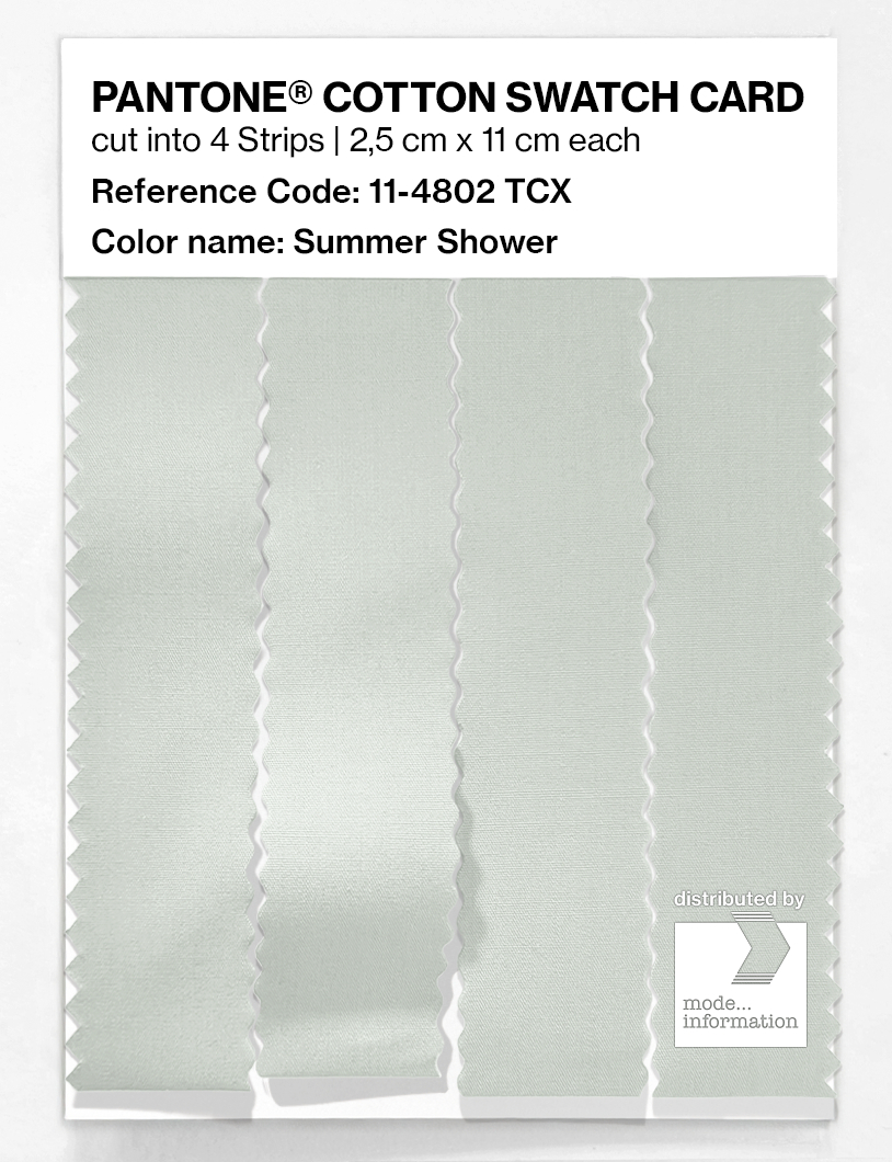 Product image 3 of the product “PANTONE® COTTON SWATCH CARD 11-4802 TCX Summer Shower ”