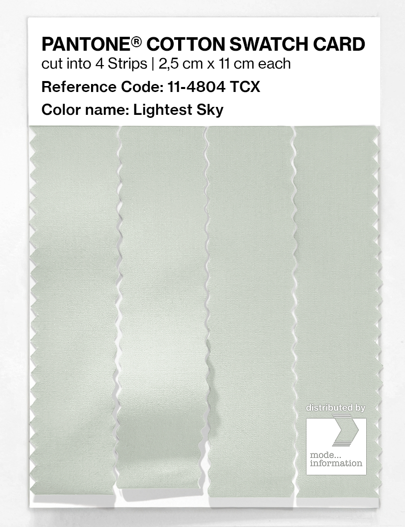 Product image 3 of the product “PANTONE® COTTON SWATCH CARD 11-4804 TCX Lightest Sky ”