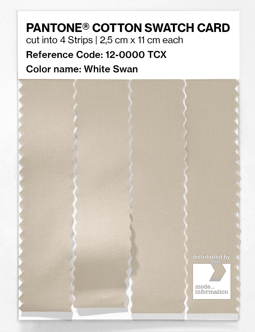 Artikelbild 3 des Artikels “PANTONE® COTTON SWATCH CARD 12-0000 TCX White Swan “