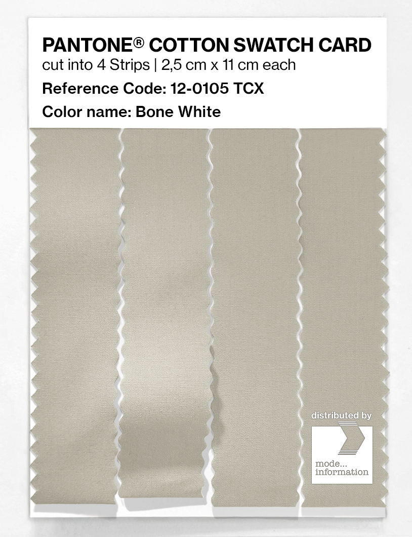 Artikelbild 3 des Artikels “PANTONE® COTTON SWATCH CARD 12-0105 TCX Bone White “