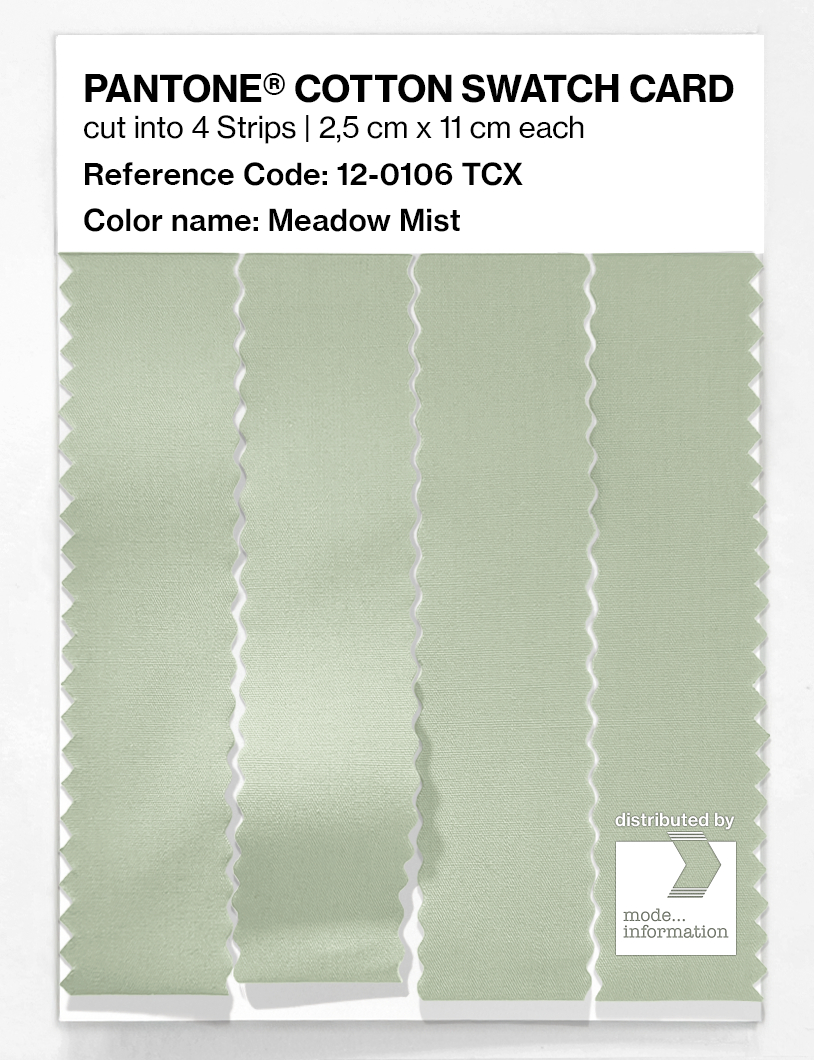 Artikelbild 3 des Artikels “PANTONE® COTTON SWATCH CARD 12-0106 TCX Meadow Mist “