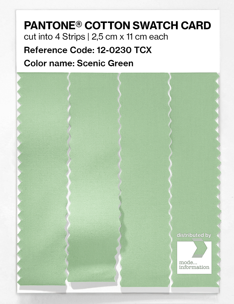 Artikelbild 3 des Artikels “PANTONE® COTTON SWATCH CARD 12-0230 TCX Scenic Green “