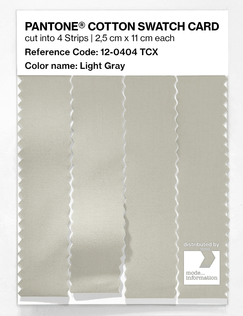 Artikelbild 3 des Artikels “PANTONE® COTTON SWATCH CARD 12-0404 TCX Light Gray “