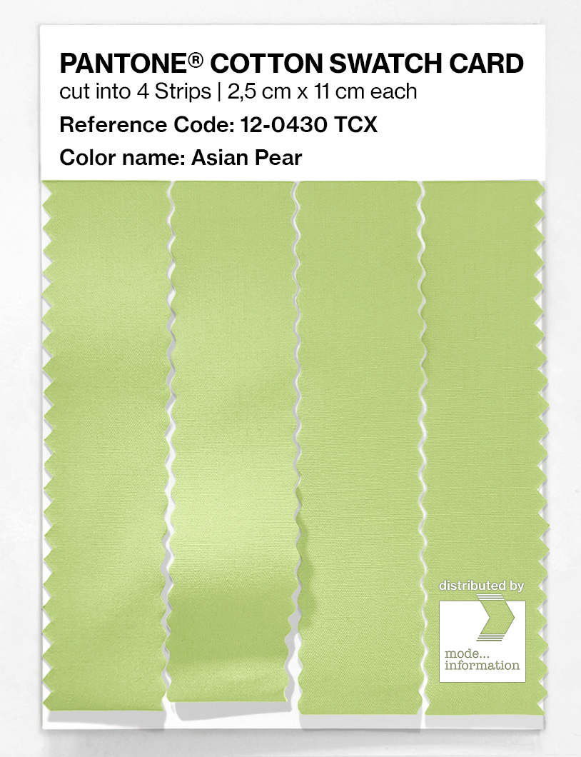 Artikelbild 3 des Artikels “PANTONE® COTTON SWATCH CARD 12-0430 TCX Asian Pear “