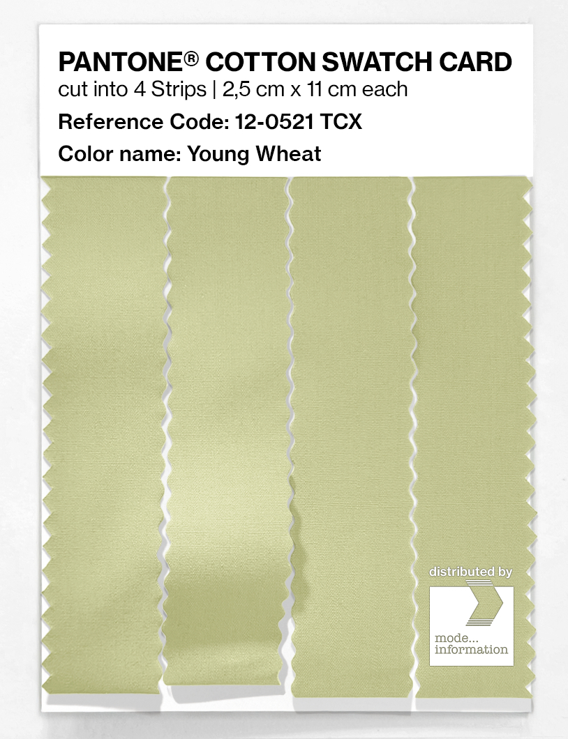 Product image 3 of the product “PANTONE® COTTON SWATCH CARD 12-0521 TCX Young Wheat ”