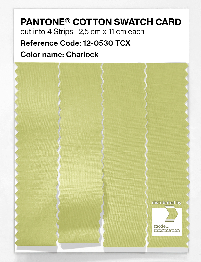 Product image 3 of the product “PANTONE® COTTON SWATCH CARD 12-0530 TCX Charlock ”