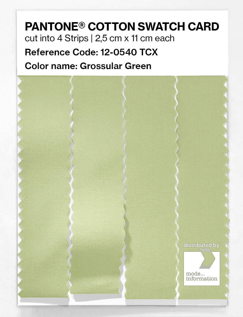 Artikelbild 3 des Artikels “PANTONE® COTTON SWATCH CARD 12-0540 TCX Grossular Green “