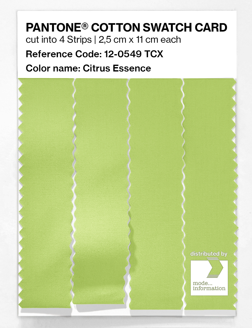 Artikelbild 3 des Artikels “PANTONE® COTTON SWATCH CARD 12-0549 TCX Citrus Essence “