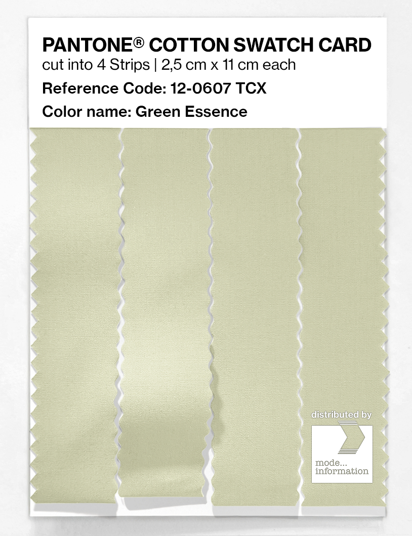 Product image 3 of the product “PANTONE® COTTON SWATCH CARD 12-0607 TCX Green Essence ”