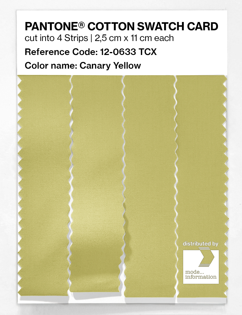 Artikelbild 3 des Artikels “PANTONE® COTTON SWATCH CARD 12-0633 TCX Canary Yellow “