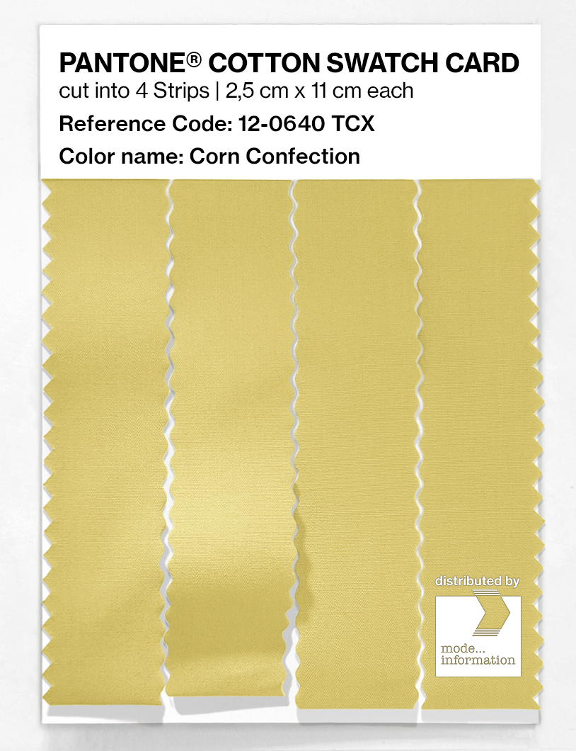 Artikelbild 3 des Artikels “PANTONE® COTTON SWATCH CARD 12-0640 TCX Corn Confection “