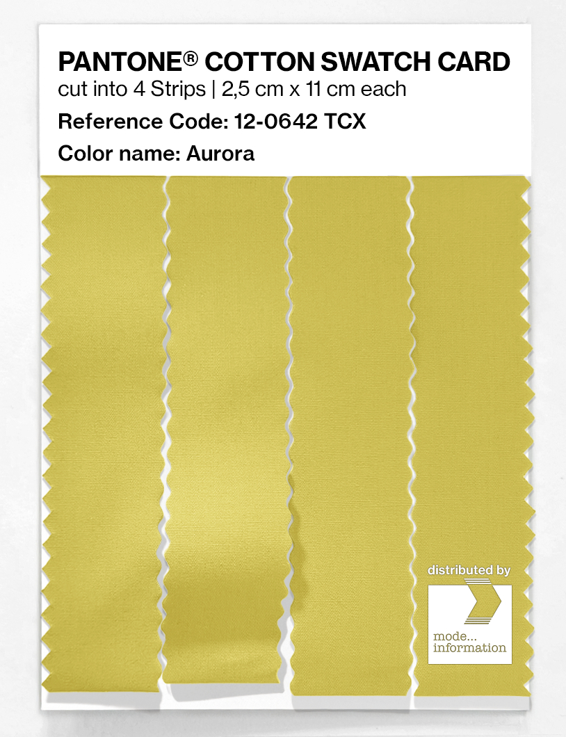 Product image 3 of the product “PANTONE® COTTON SWATCH CARD 12-0642 TCX Aurora ”