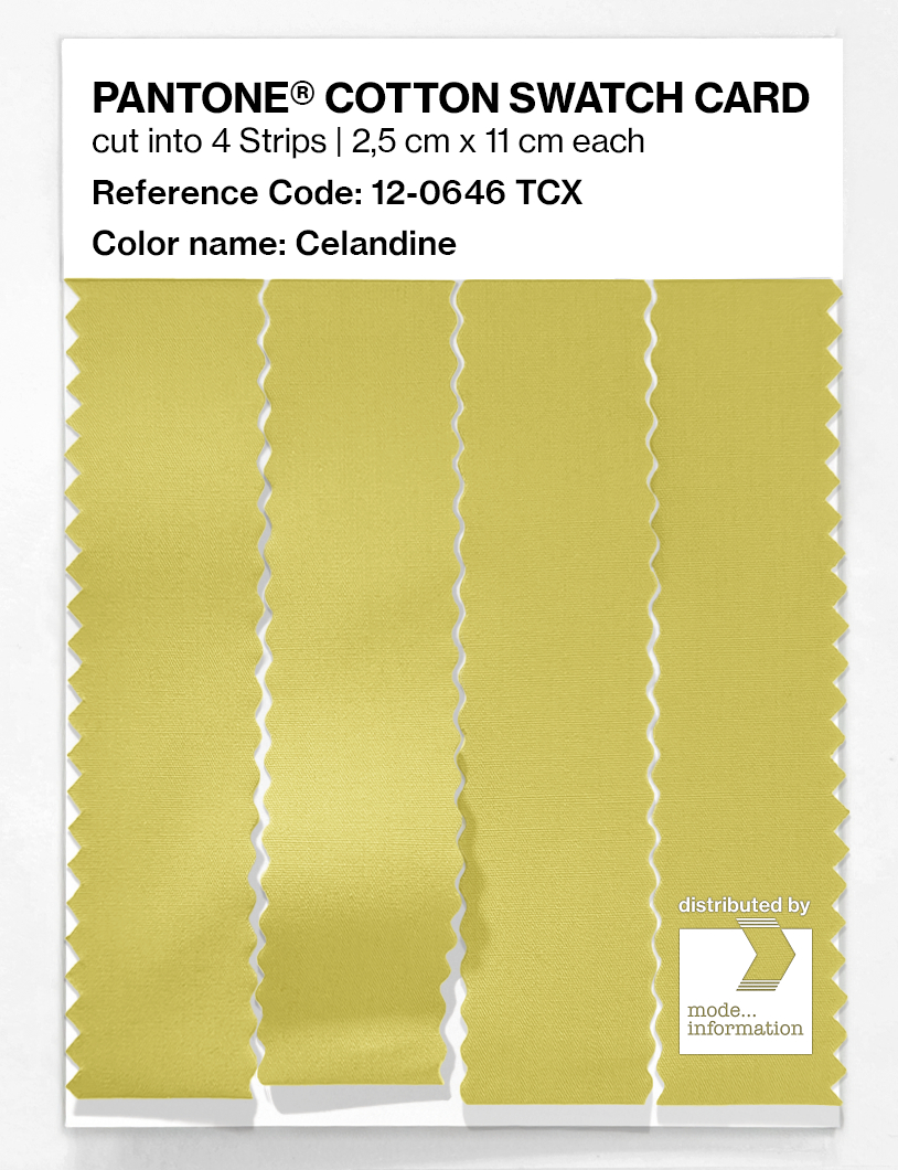 Artikelbild 3 des Artikels “PANTONE® COTTON SWATCH CARD 12-0646 TCX Celandine “