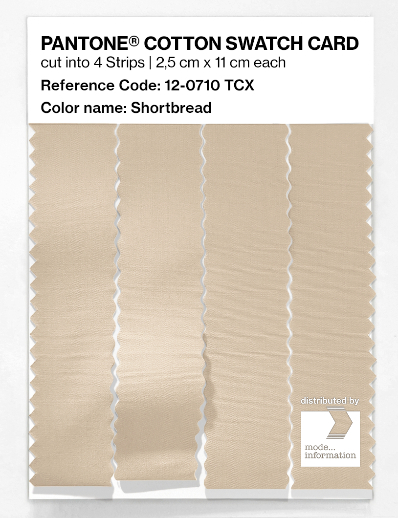 Product image 3 of the product “PANTONE® COTTON SWATCH CARD 12-0710 TCX Shortbread ”