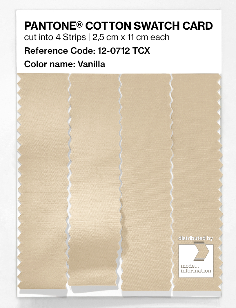 Artikelbild 3 des Artikels “PANTONE® COTTON SWATCH CARD 12-0712 TCX Vanilla “