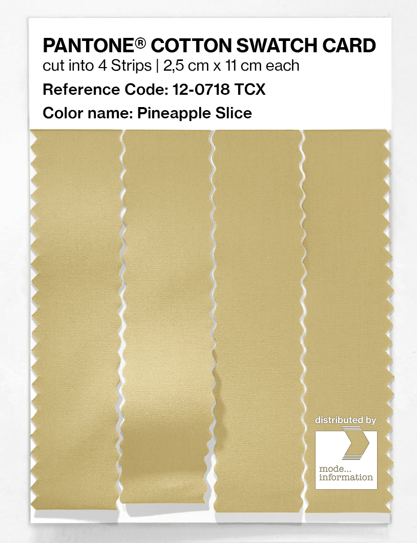 Artikelbild 3 des Artikels “PANTONE® COTTON SWATCH CARD 12-0718 TCX Pineapple Slice “