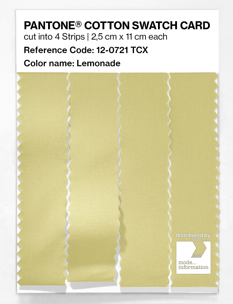 Artikelbild 3 des Artikels “PANTONE® COTTON SWATCH CARD 12-0721 TCX Lemonade “