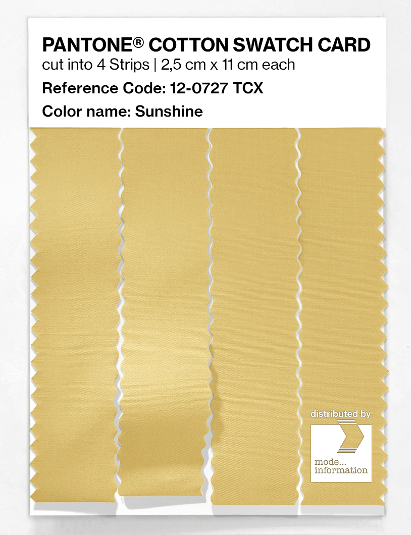 Artikelbild 3 des Artikels “PANTONE® COTTON SWATCH CARD 12-0727 TCX Sunshine “