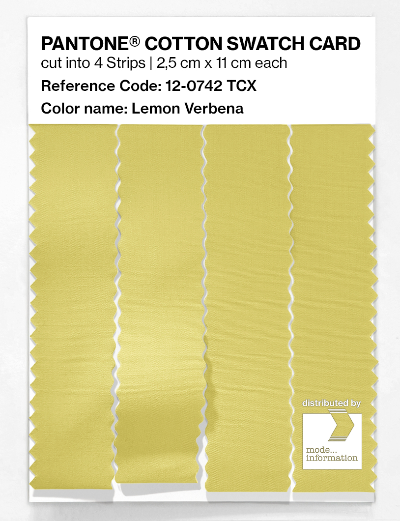 Artikelbild 3 des Artikels “PANTONE® COTTON SWATCH CARD 12-0742 TCX Lemon Verbena “