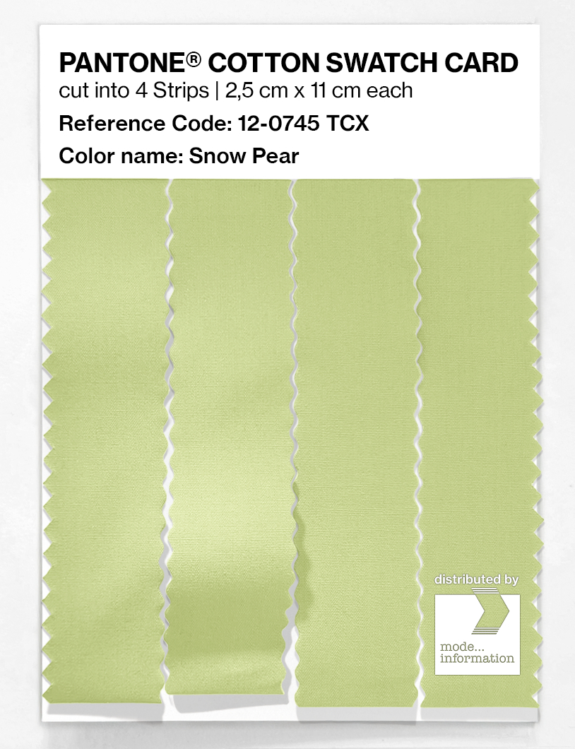 Artikelbild 3 des Artikels “PANTONE® COTTON SWATCH CARD 12-0745 TCX Snow Pear “