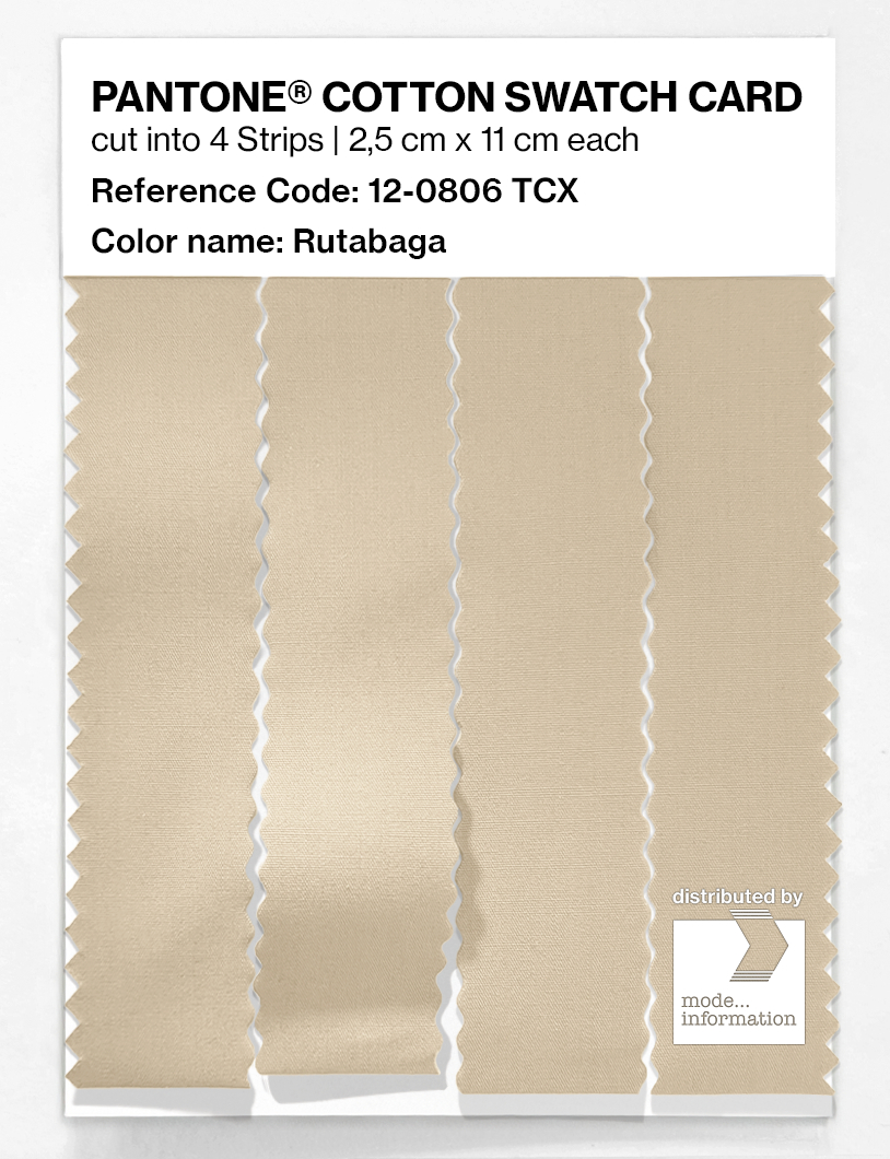 Product image 3 of the product “PANTONE® COTTON SWATCH CARD 12-0806 TCX Rutabaga ”