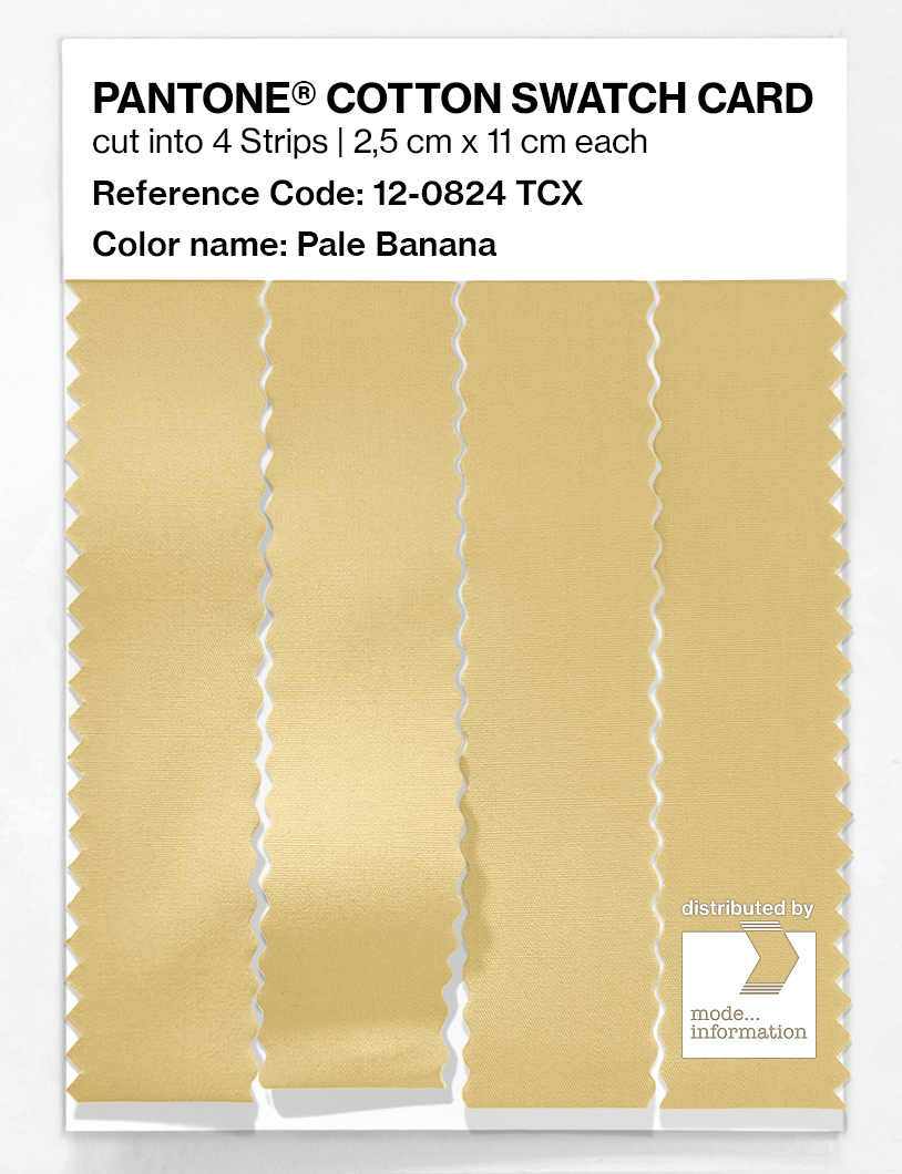 Artikelbild 3 des Artikels “PANTONE® COTTON SWATCH CARD 12-0824 TCX Pale Banana “