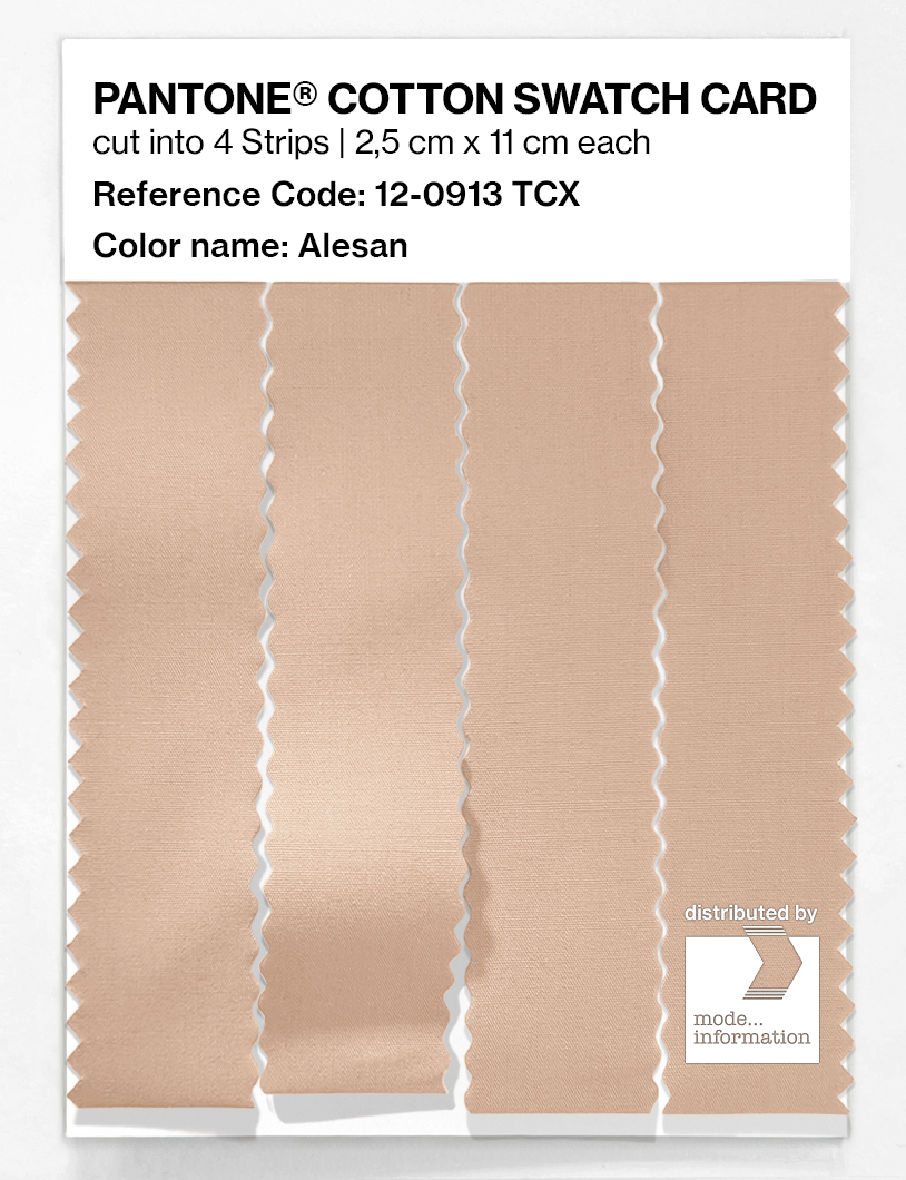 Product image 3 of the product “PANTONE® COTTON SWATCH CARD 12-0913 TCX Alesan ”