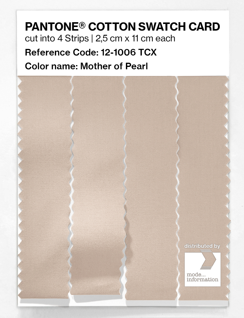 Artikelbild 3 des Artikels “PANTONE® COTTON SWATCH CARD 12-1006 TCX Mother of Pearl “