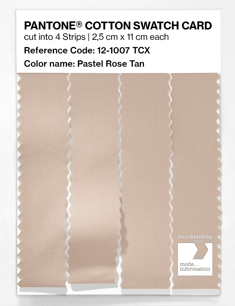 Artikelbild 3 des Artikels “PANTONE® COTTON SWATCH CARD 12-1007 TCX Pastel Rose Tan “