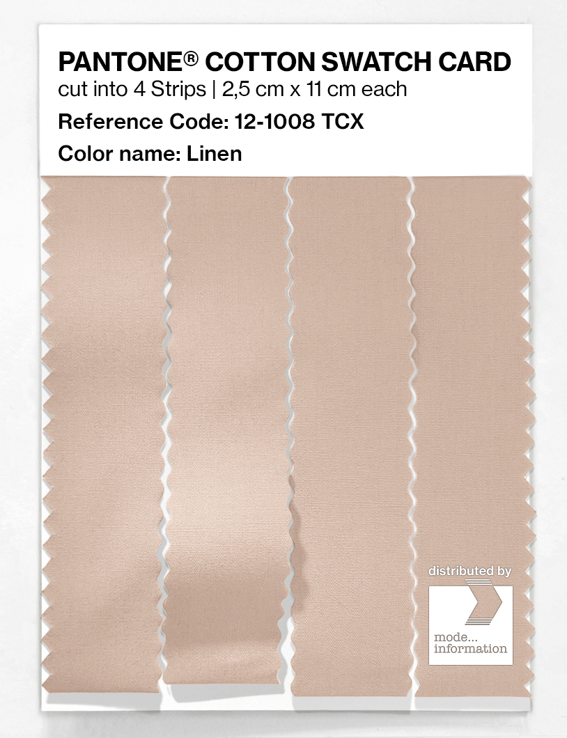 Product image 3 of the product “PANTONE® COTTON SWATCH CARD 12-1008 TCX Linen ”