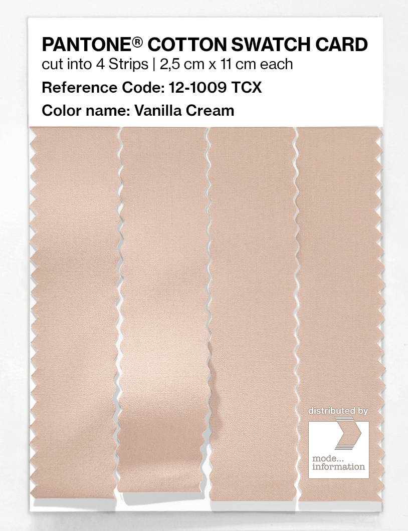 Artikelbild 3 des Artikels “PANTONE® COTTON SWATCH CARD 12-1009 TCX Vanilla Cream “