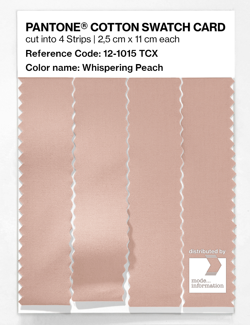 Artikelbild 3 des Artikels “PANTONE® COTTON SWATCH CARD 12-1015 TCX Whispering Peach “