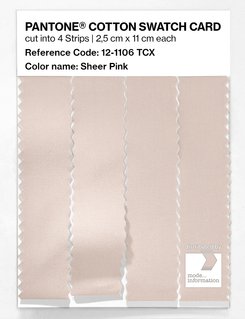 Artikelbild 3 des Artikels “PANTONE® COTTON SWATCH CARD 12-1106 TCX Sheer Pink “